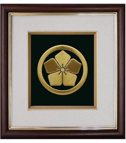 Amazon.co.jp: 吊り下げ金具家紋刺繍額/色紙サイズ/SK-100 : 北斗園